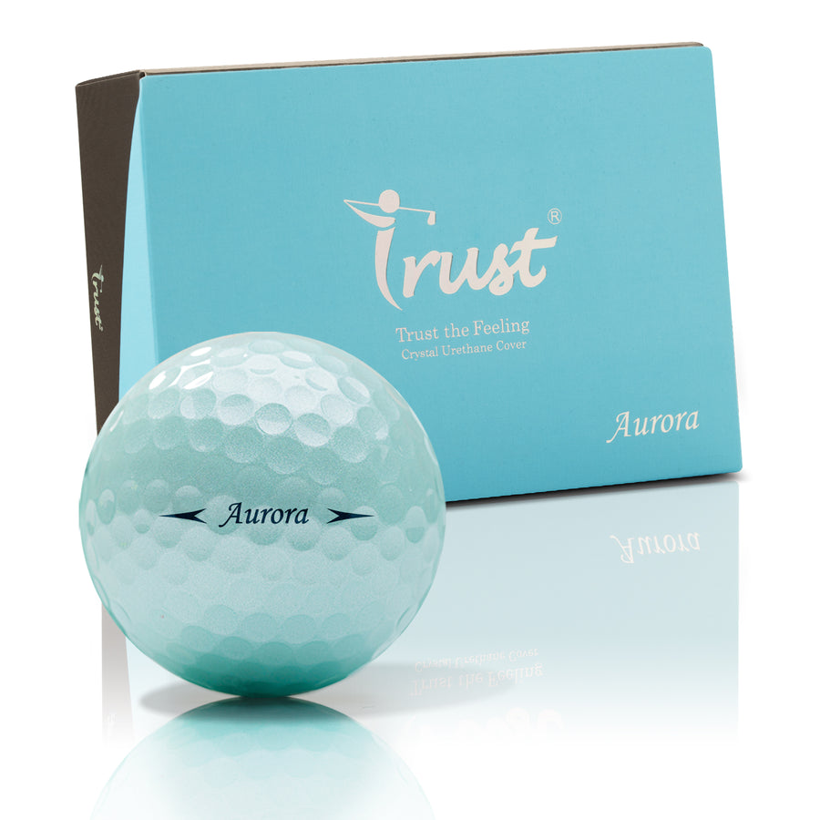Aurora -Icy Blue Crystal Urethane Golf Ball
