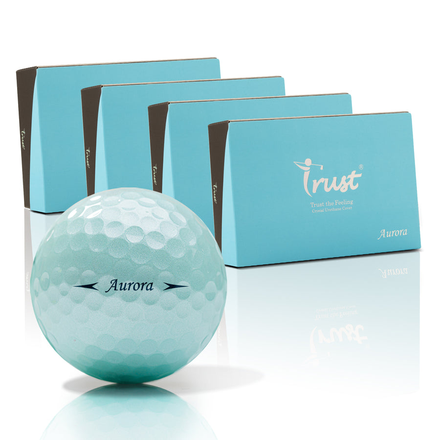 Aurora -Icy Blue Crystal Urethane Golf Ball