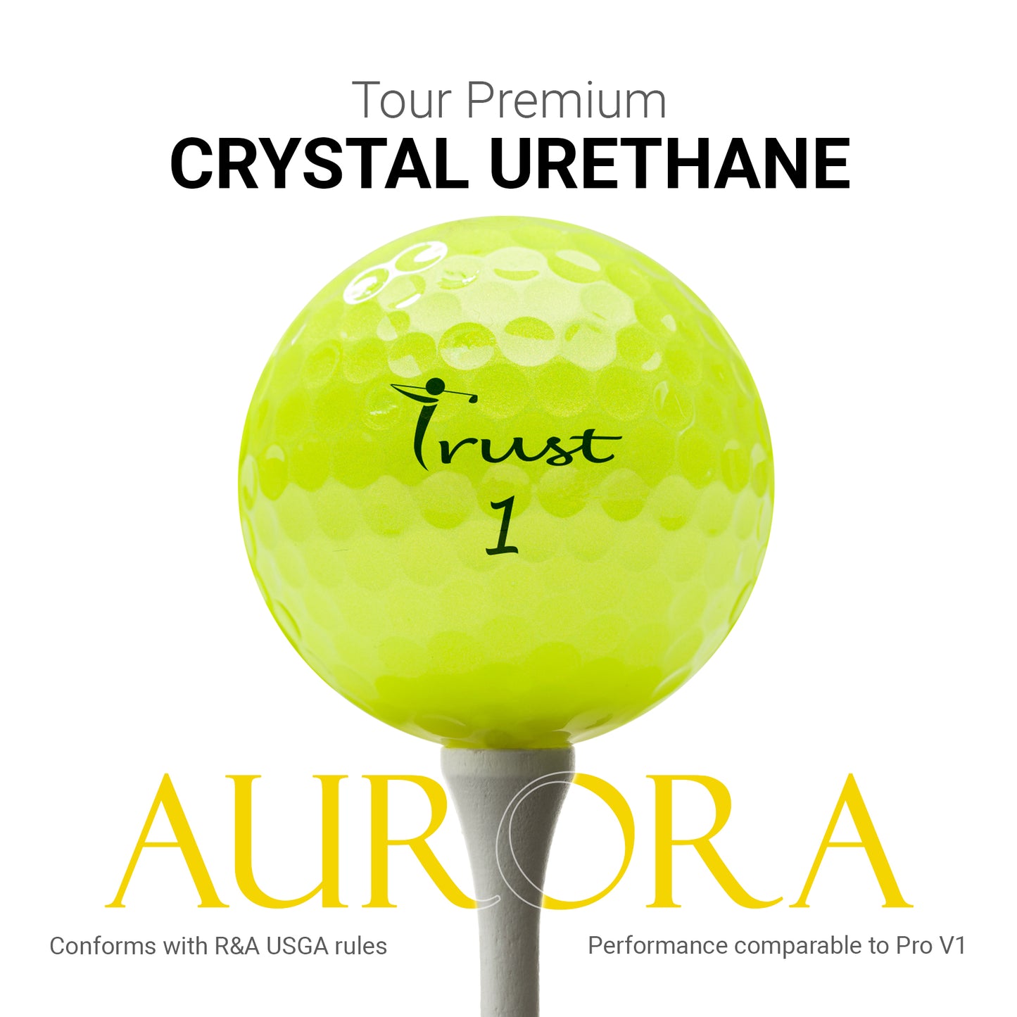Aurora: Crystal Urethane Golf Ball