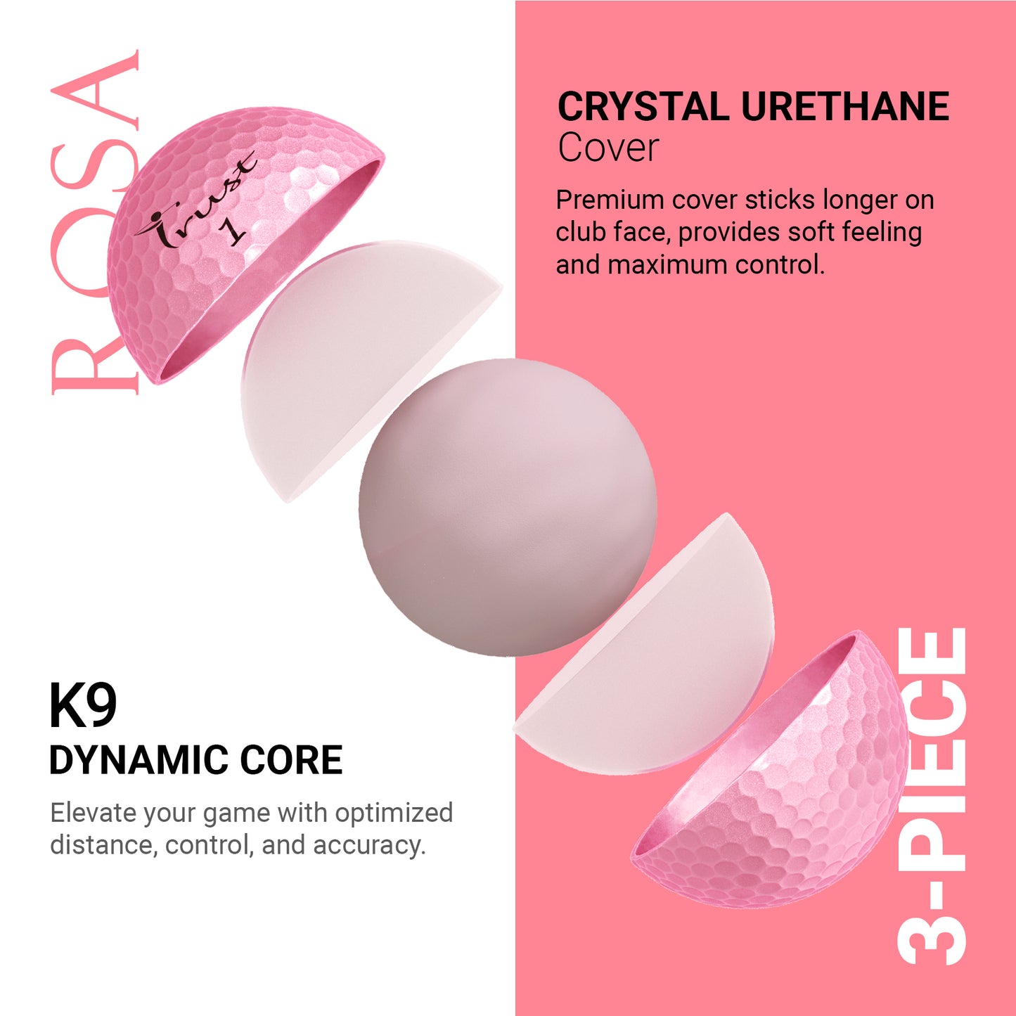 Aurora: Crystal Urethane Golf Ball