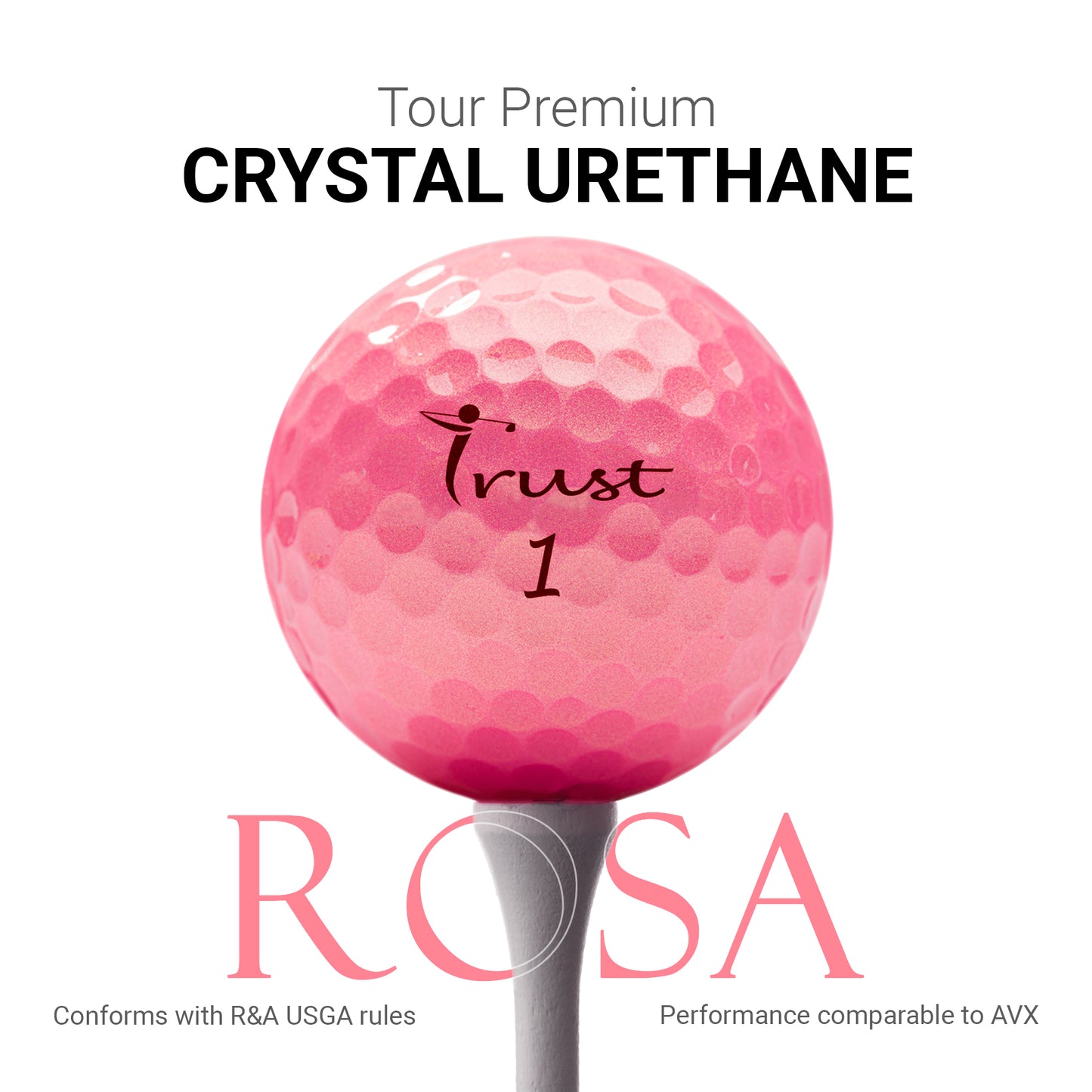 Aurora: Crystal Urethane Golf Ball