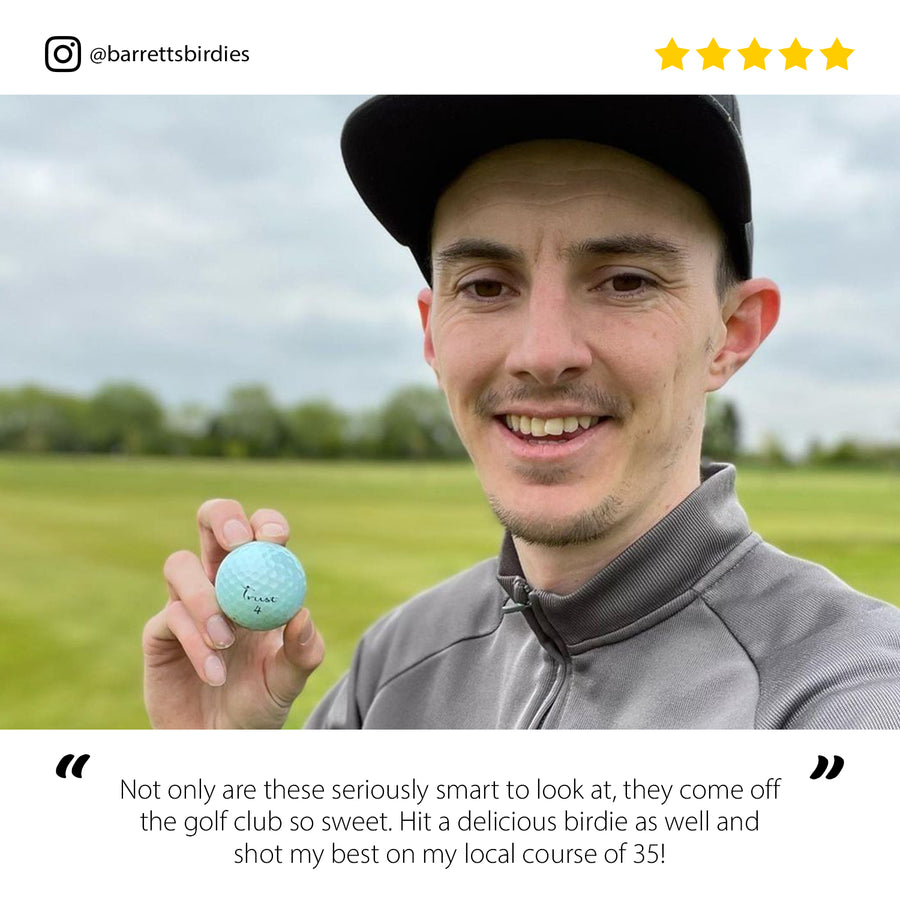 Aurora -Icy Blue Crystal Urethane Golf Ball